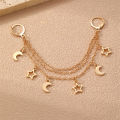 1/2pcs/set Hollow Star & Moon Shoe Charms – Celestial Clips for Sneakers & Crocs.. 