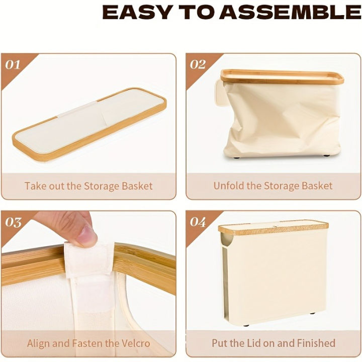 Foldable%20Toilet%20Paper%20Holder%20with%20Lid%20Large%20Capacity%20Space-Saving%20Bathroom%20Organizer%20Durable%20Wood%20Frame%20Gray%20Fabric%20Finish%20-%20Image%203