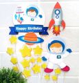 Space Theme Printable Cake Topper. 