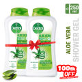 Buy 2 Get 100tk Off - Dettol Aloe Vera with Moisturizing Glycerin Bodywash Leaves Skin Feeling Soft & Smooth 250ml. 