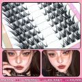 Fox False Eyelashes 1 box 80 Bundles Mink Eyelashes Extension Natural Volume Faux Eyelashes 3D Russian 8-13mm Mix Lashes Makeup.