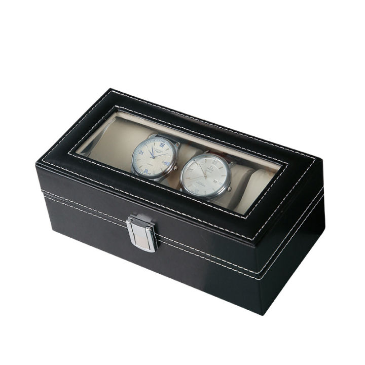 DELESYS%204%20Positions%20PU%20Watch%20Box%20With%20Lock%20Household%20Items%20Storage%20Box%20For%20Watches%20Antiques%20Storage%20Box%20%204%20Positions%20-%20Image%206
