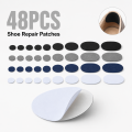 48Pcs Shoe Lining Repair Mending Patches, 3 Sizes Self‑Adhesive Inner Heel Patch for Worn Footwear Sneaker. 