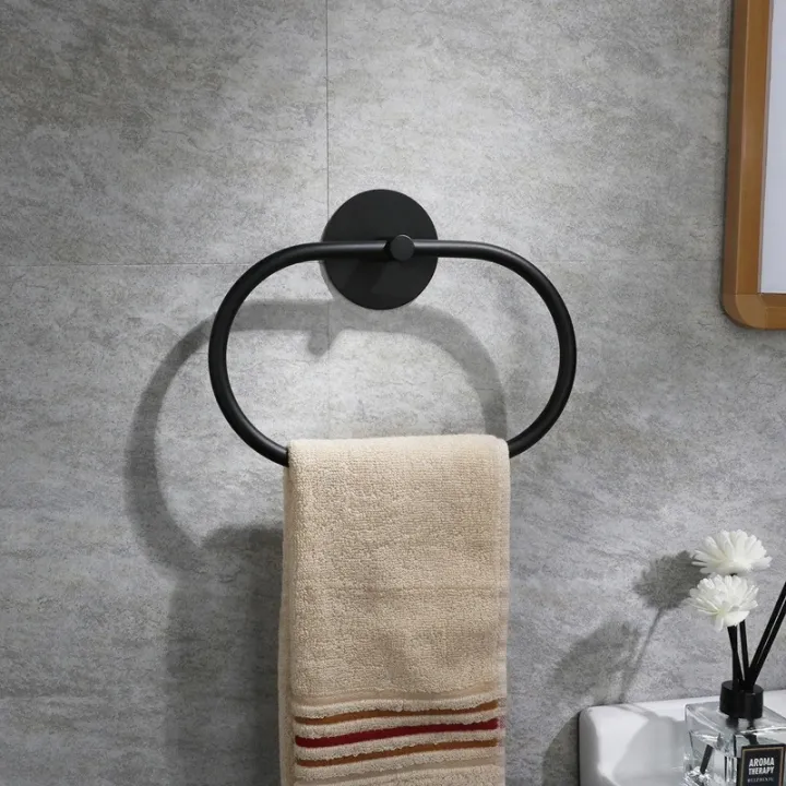 Bathroom%20Stainless%20Steel%20Towel%20Ring%20Stylish%20Design%20Hanging%20Hole-Free%20Adhesive%20Towel%20Storage%20Rack%20Bathroom%20Accessories%20Decoration%20-%20Image%202