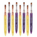 1PC Gel Brush Oval & Flat UV Gel Nail Art Brush Professional Design Brushes Salon Home DIY Manicure. 