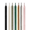 1 Pair Wave Patterned Woven Shoelaces, Flat Shoe Laces 1.5cm Wide Shoelaces for Athletic Running Sneakers Shoes Boot Strings. 
