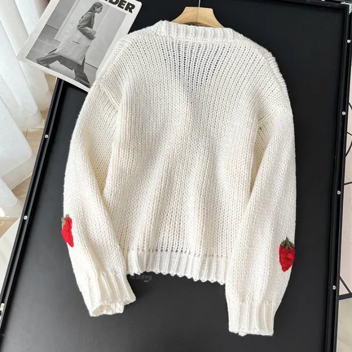 Sweet%20Strawberry%20Long%20Sleeve%20Loose%20Cardigans%20Women%20Spring%20Autumn%202026%20V%20Neck%20Single%20Breasted%20Preppy%20Style%20Sweater%20Knitted%20Tops%20-%20Image%203