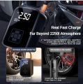PCMOS 150PSI Car Air Compressor Electric Tire Pump For Motorcycle Bicycle Boat Tire Balls Multifunction Tire Pump (Color:- Black, Battery Powered). 