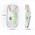 2.4GHz Wireless + Bluetooth  Mouse, Multi-Device Dual Mode Slim Rechargeable Silent Click Buttons Wireless Bluetooth Mouse 3 Adjustable DPI. 