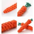 1pc Pet Knot Toy for Dog and Cat Carrot Shape Dog Chew Toys Cotton Rope Toys for Indoor Dogs Cat Toys Dog Accessories.