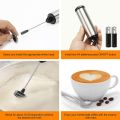 Electric Milk Frother Portable Handheld Mini Coffee Foamer Maker Kitchen Blender Egg Beater Cappuccino Cream Mix Whisk Tools.