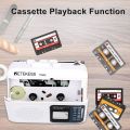 Retekess TR606 Radio FM AM Radio Cassette Playback Portable Radios FM AM Recording 3.5mm Earphone MIC Jack 2 Power Supply Method. 