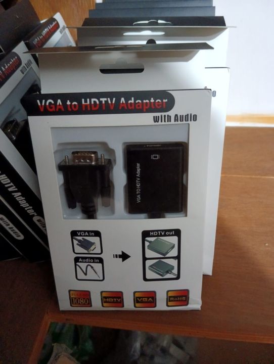 VGA TO HDMI CONVERTER CABLE ADAPTER WITH AUDIO 1080P