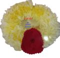 Artificail Flower Hand Gajra  Bangles  kangan with off white plastic and velvet and polyester Fabric. 