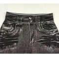 High Waist Elastic Imitation Denim Sports Gymnasium Pencil Pant Casual Trouser Women Clothes Long Leggings Dye Vintage All-match. 