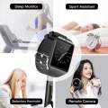 MARKIF DZ-09 Smart Watch with Camera - 4G Sim Card Support - Black.