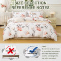 3pcs/set Leaf Floral Pattern Duvet Cover Set(1 Duvet Cover & 2 Pillowcase）Soft And Skin-Friendly Duvet Cover Bedding Set For. 
