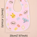 Random 5/8/10pcs Baby Cotton Babadores Burp Saliva Towel Cartoon Bibs Bandana Waterproof Boys Girls Accessories Clothing.