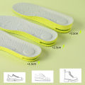 2 Pairs/4 PCS Air-Cushioned Height-Increasing Insoles High-Elasticity Latex Comfortable Shock-Absorbing Breathable Insole. 