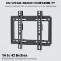 TV Wall Mount Stand Flat Panel TV Universal Fixed Stand Suitable for 14 to 42 Inches.