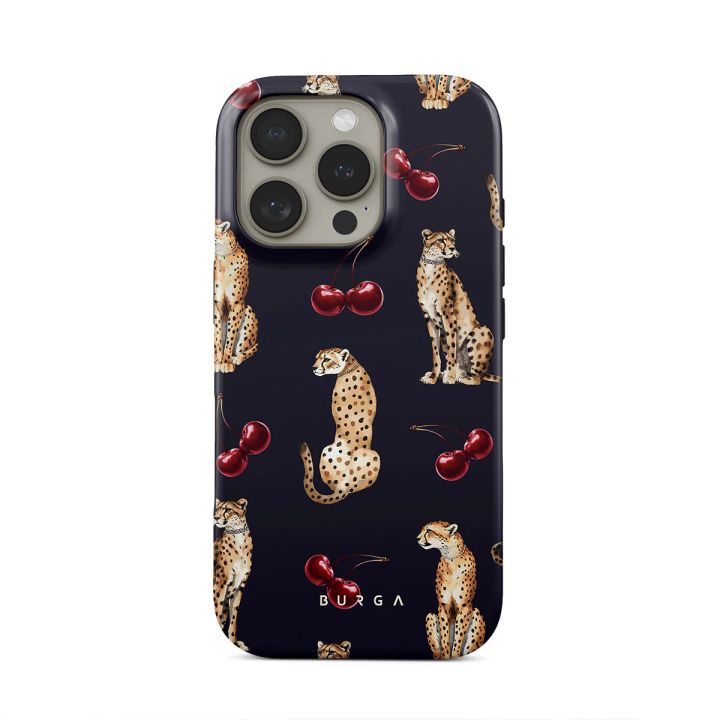 BURGA Cute Jaguar Phone Case for IPhone 16 15 14 13 12 11 Pro Max Plus Luxury Double-layer Back Cover
