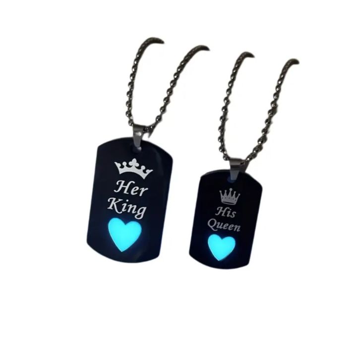 Stainless%20Steel%20Luminous%20Love%20Heart%20Her%20King%20&%20His%20Queen%20Crown%20Pendant%20Necklace%20for%20Women%20Couple%20Necklace%20Jewelry%20-%20Image%206