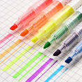 6 pcs/3 PCs set highlighter pen with 2 heads highlighter pen student use double heads highlighter pen 6/3 colors marker pen. 