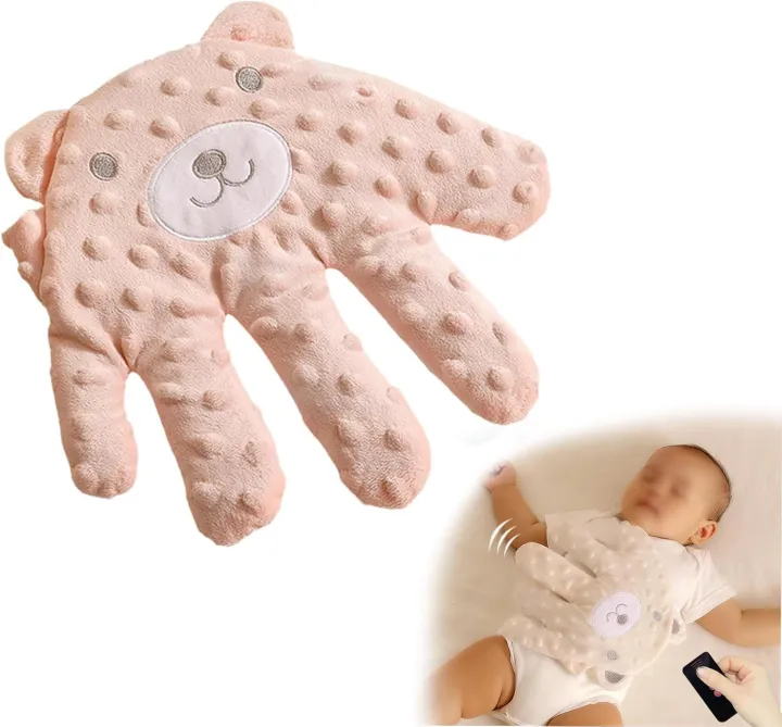 Baby Patter for Sleep, Baby Pillows for Sleeping for Newborn, Electric Baby Soothing Palm with Remote Control