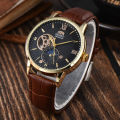 Orient Sport Automatic Mechanical Unisex Watch Full Function World Time Leather Strap. 
