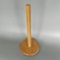 Wood Paper Towel Holder,Simply Standing Counter Top Wooden Paper Roll Holder for Cabinet Table (Round Bottom). 