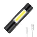 MULTI FUNCTIONAL USB Rechargeable LED Mini Flashlight007/009 - Torchlight + COB LED Torchlight Micro USB Charging System - Torch Light. 