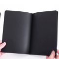 Best Black Paper Notebook / Black Paper Journal with Black Cardboard Hardcover.... 