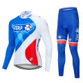 Fdj Autumn 2025 Pro Team Cycling Jersey19D Bib Set MTB Uniform Bicycle Clothing Quick Dry Bike Clothes Mens Long Cycling Wear﻿. 