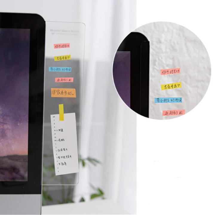 Computer Monitor Message Board Sticky Note Holder Office Screen Memo ...