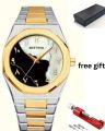 🔥 Bestwin Aura Arabic Dial Stainless Steel Watch for Men – Trending Luxury Hub Style | Viral Watch 2025 | Free Strap Tool + Gift Box. 