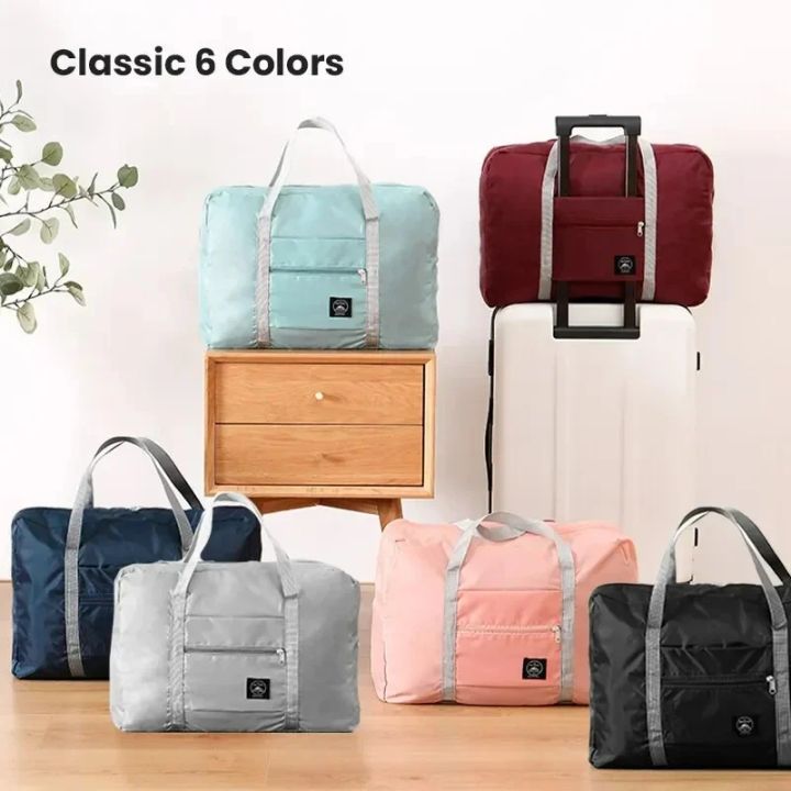 Lightweight%20Foldable%20Travel%20Duffel%20Bag:%20Unisex%20Tote%20Carry-On%20Luggage%20for%20Weekenders%20&%20Overnight%20Stays%20-%20Image%202
