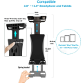 Mount Bracket Gym Treadmill Bike Handlebar Clip Stand Sports Adjustable Tablet Holder Universal 4-13 inch for iPad 9.7 10.5 2018. 