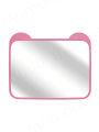 Adjustable Wide Car Rear Seat View Mirror with Bear Ear Baby/Child Seat Car Safety Mirror Monitor Headrest.