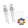 50pcs 5mm Multicolor Slow/Fast Flashing LED Diode Blinking Light Emitting Diodes 2 Pins Clear Round Lens Electronic Components. 