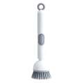 2-in-1 Liquid Soap Dispenser Cleaning Brush with Long Handle - Imported Kitchen Dishwashing Scrub Brush Kitchen Brush, Dishwashing Brush, Soap Dispenser Brush, Pot Cleaning Brush, Magic Cleaning Brush, Imported Kitchen Tools.