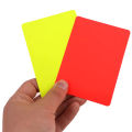 PVC Football Referee Warning Red and Yellow Card Football Match Training Referee Tool Football Sports Accessory 8x11cm. 