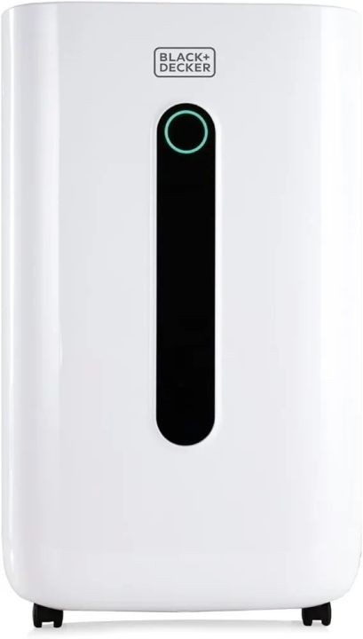 BLACK+DECKER Extra Large High Performance 20 Litre Dehumidifier, 4-in-1 Functionality, 24 Hour Timer, LED Touch Screen Display, 6.5 Litre Water Tank, in White