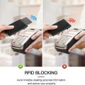 Rfid Anti Blocking Smart ID Bank Credit Card Holder Wallet Metal Thin Slim Men Women Pop Up Minimalist Metal Cardholder Case. 