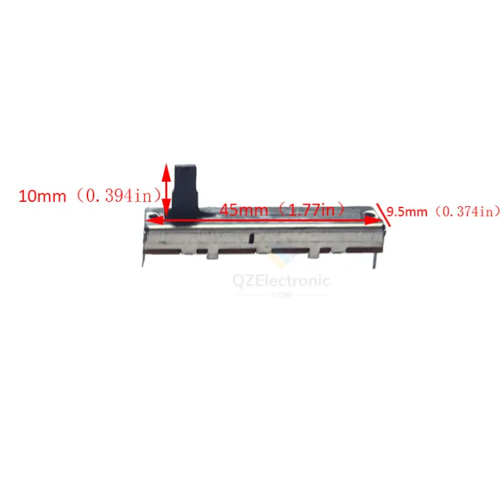 5pcs%20Straight%20slide%20push-pull%20potentiometer%2045mm%20B10K%2030%20stroke%20mono%20mixer%20fader%20%20Handle%20length%2010MM%203%20feet%20-%20Image%204