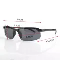 2PCS Night Vision Glasses Men Anti-Glare Driving Goggle Half Frame Polarized Sunglasses for Driver UV400 Day and Night Glasses. 