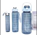 Transparent 3 in Water Water Bottle School Bottle Gym Bottle. 