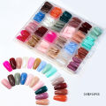24 Sets Nails Tray (576 Pcs) with 1 Free Glue. 