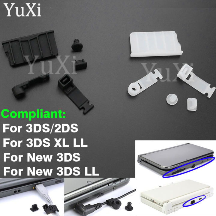 1%20Set%20Silicone%20Anti-Dust%20Plug%20Charging%20Dock%20Earphone%20Jack%20Dust%20Proof%20Protector%20Cover%20Cap%20for%20New%203DS%20XL/LL%202DS%203DS%20XL%20LL%20-%20Image%202