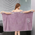 Womens Bath Towels Girls Wearable 90*130Cm Fast Drying Bathing Beach Spa Bathrobes Wash Clothing, Shower Bath And Gym Towel. 