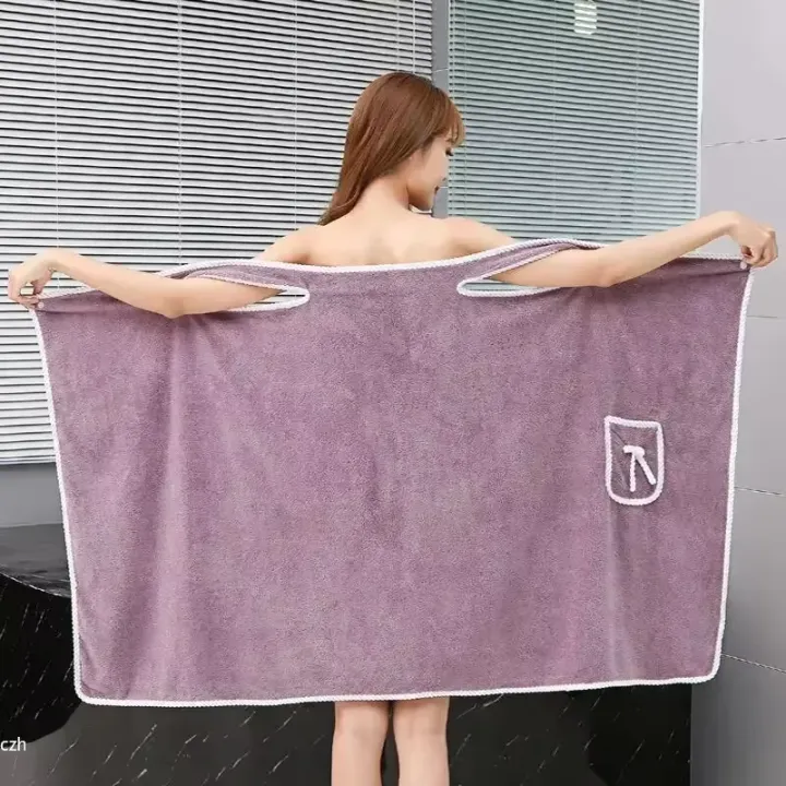 Womens%20Bath%20Towels%20Girls%20Wearable%2090*130Cm%20Fast%20Drying%20Bathing%20Beach%20Spa%20Bathrobes%20Wash%20Clothing,%20Shower%20Bath%20And%20Gym%20Towel%20-%20Image%207